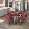 Regency Kahlo Square Table & Chair Sets, 42 W, 42 L, 29 H, Wood, Metal, Plastic Top, Cherry TPL4242CHCM47BY - alternate 7